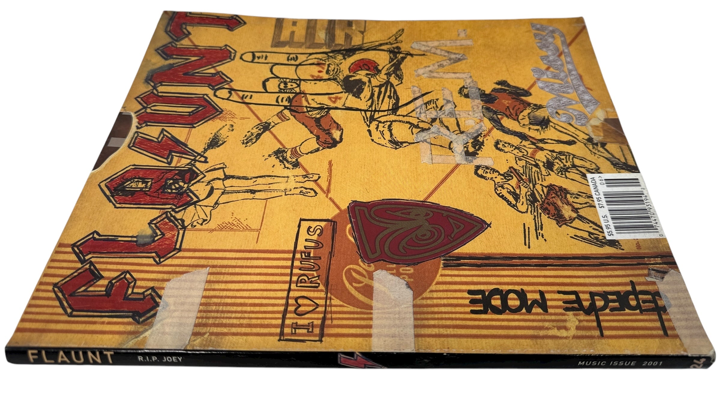 Flaunt Magazine May 2001 Music Issue featuring R.E.M., Depeche Mode, and Missy Elliott. Collectible early-2000s pop culture magazine, Issue #24.