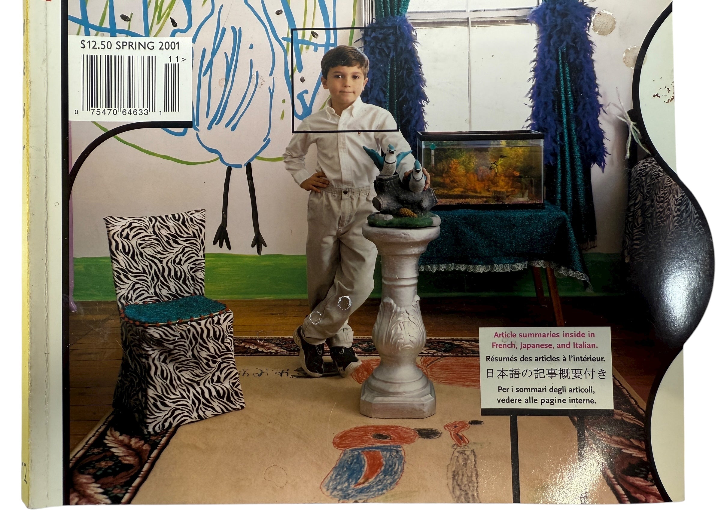 Rare Nest Spring 2001 issue with die-cut cover and “Decorator Gene” theme. Iconic avant-garde interiors magazine in good collectible condition.