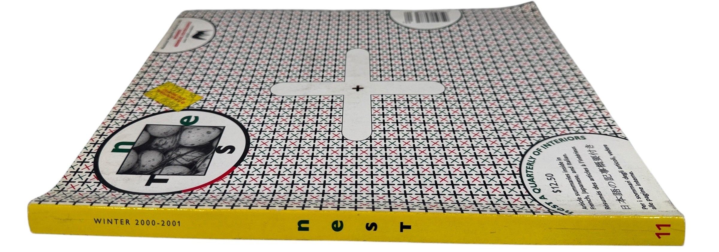 Collectible Nest Magazine Winter 2000-2001 featuring Andrée Putman. Bold design, award-winning interiors issue #11. Rare modern design classic.