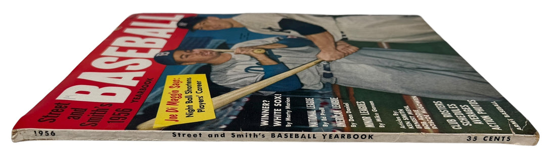 1956 Street &amp; Smith Baseball Yearbook with Duke Snider and Mickey Mantle cover, rosters, stats, and vintage MLB features. Classic 1950s baseball collectible.
