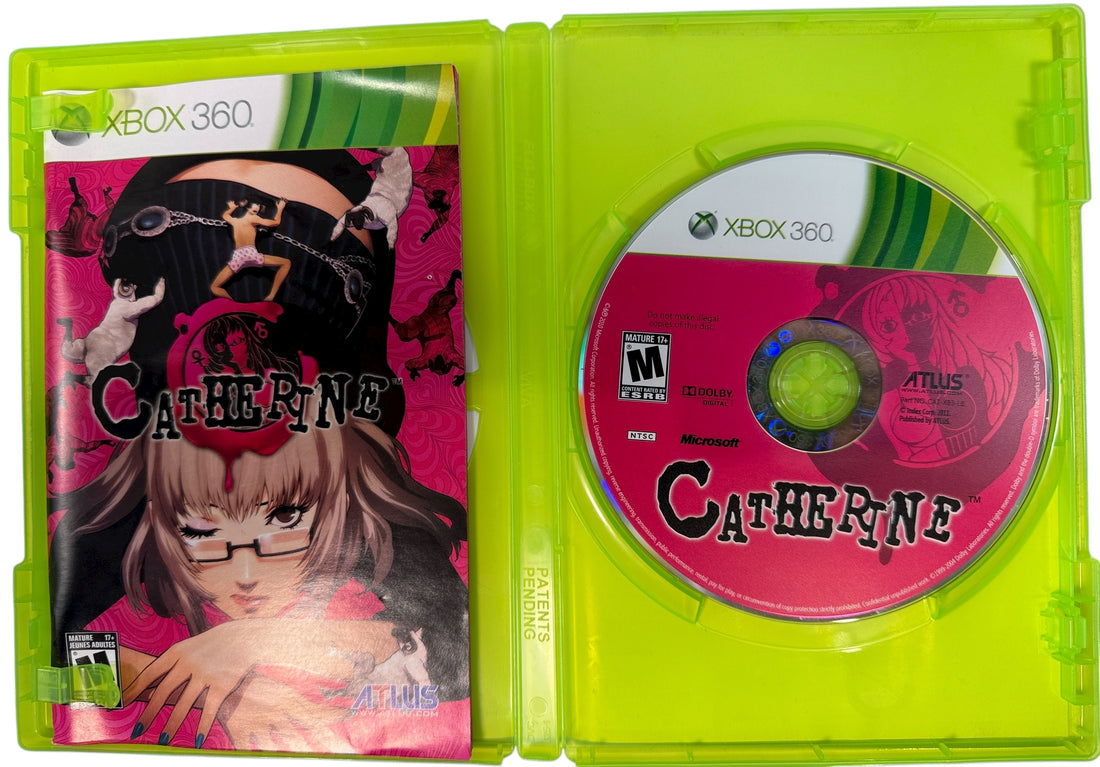 Catherine for Xbox 360 , NTSC, by Atlus – complete with manual, tested and clean. Cult-classic puzzle adventure game in great condition.