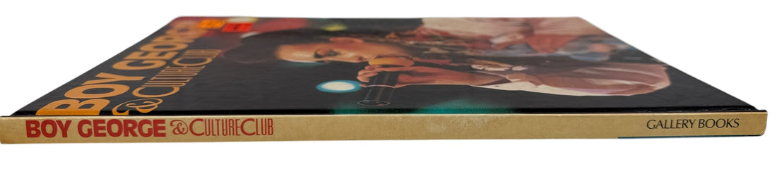 1984 Boy George &amp; Culture Club photo book with rare colour images and biography by Simon Tebbutt. Gallery Books hardcover printed in Spain. Pop icon collectible.