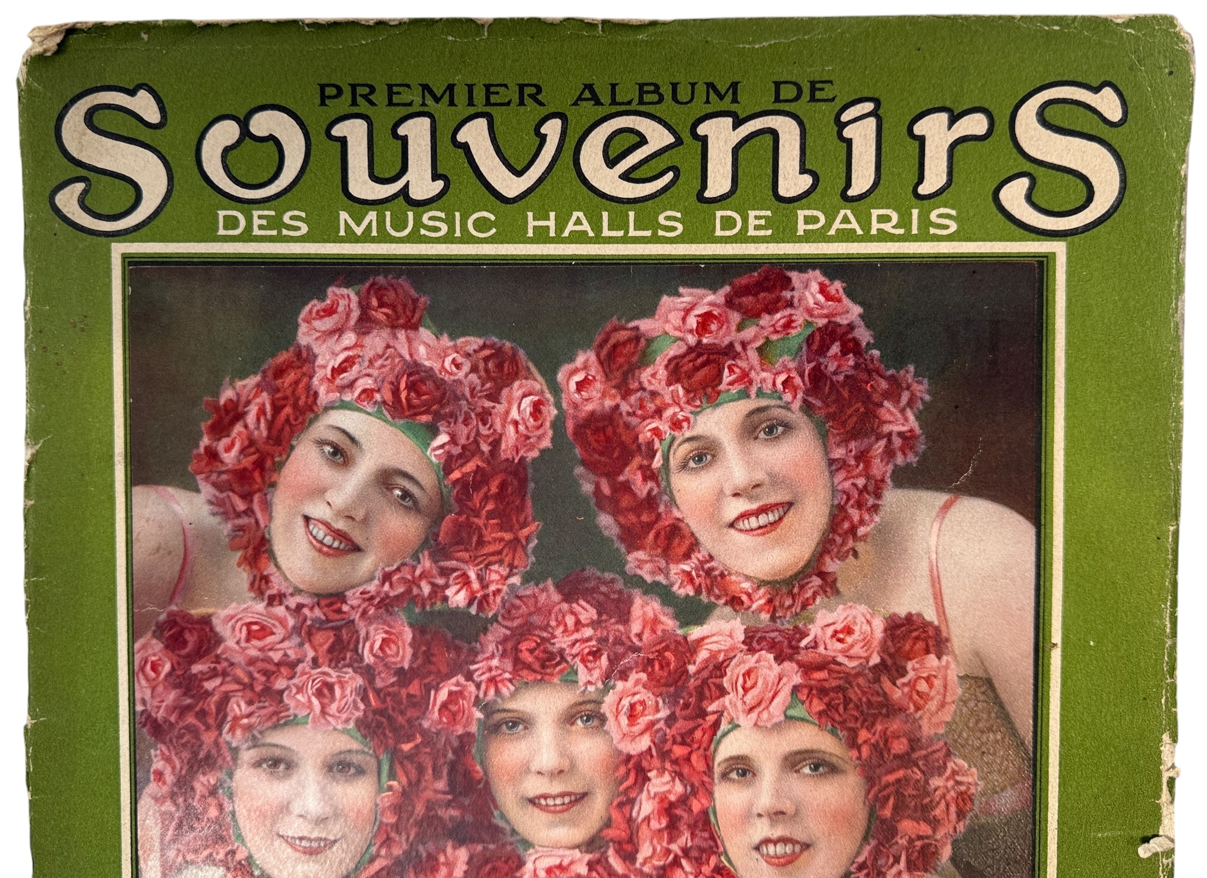 Vintage 1923 Folies-Bergère souvenir album by Paris Art Éditions. Rare Art Deco photos of Paris Music Hall dancers by Waléry.