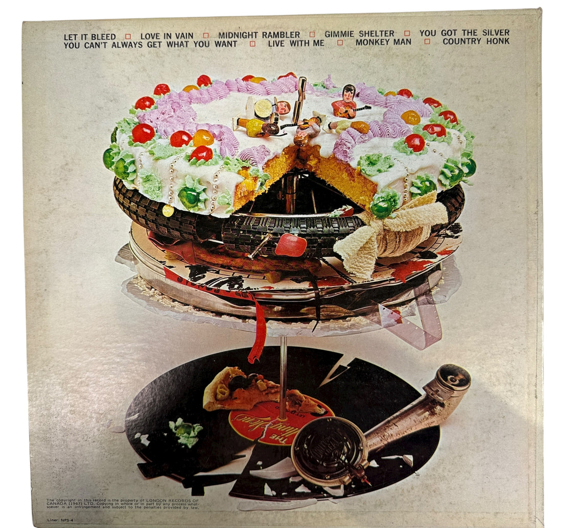 1969 Rolling Stones Let It Bleed LP (Canadian London NPS-4) – classic rock, collectable stereo vinyl, great value, rare poster variant possible.