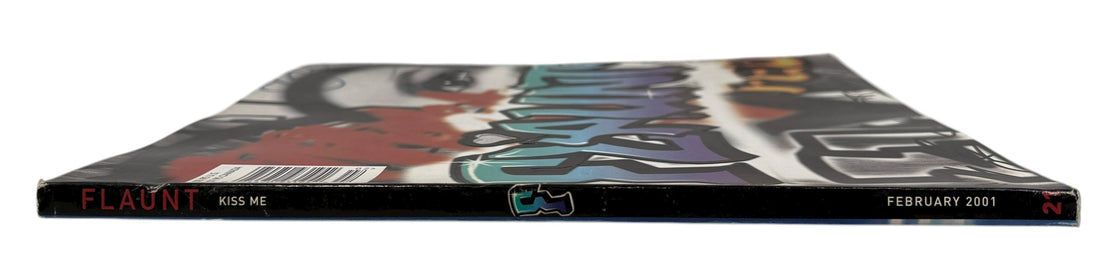 Flaunt Magazine February 2001 Issue 21 Kiss Me cover. Features Kerr Smith, Marcia Gay Harden, Flaming Lips, Andrew Keegan. Good+ collectibles.