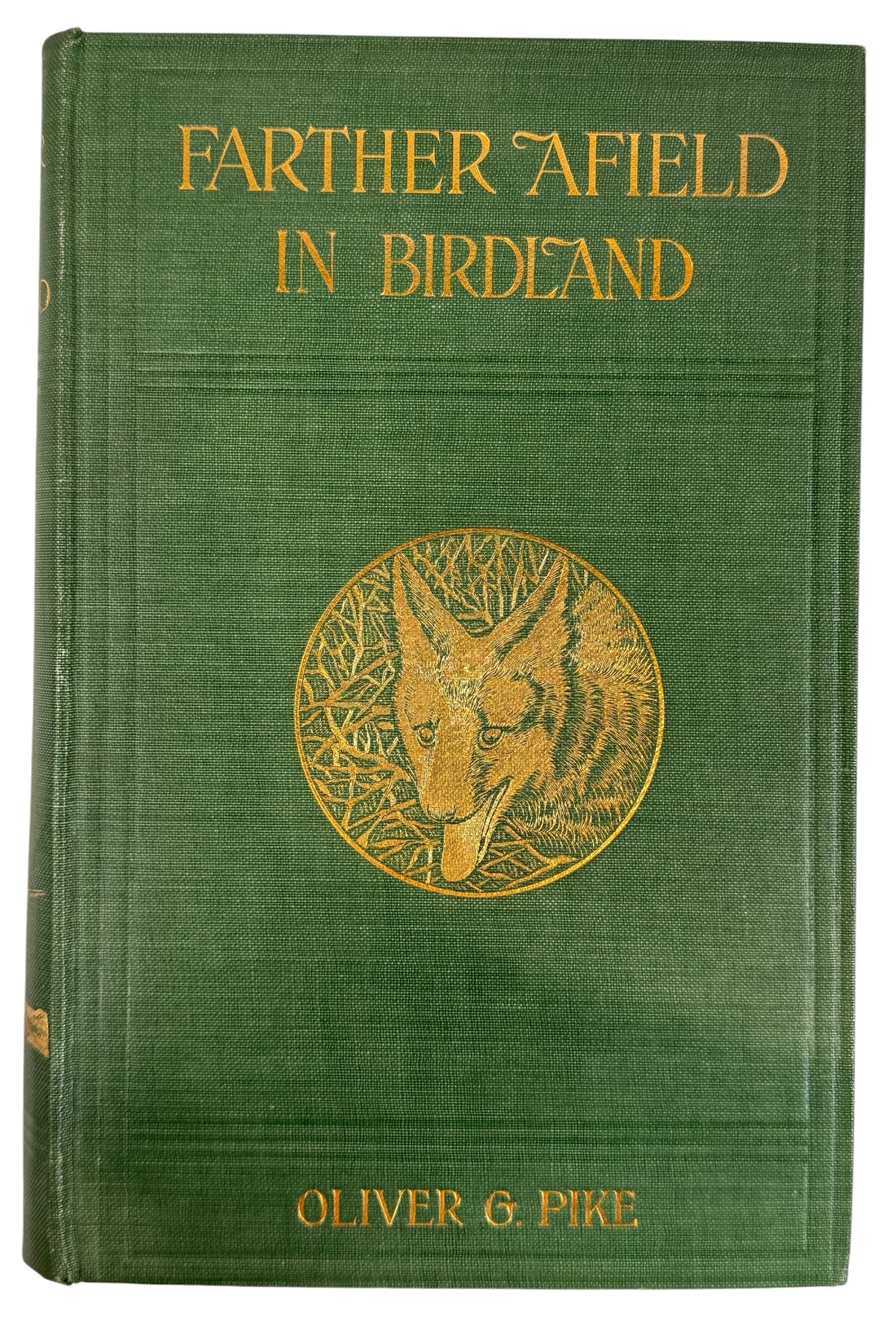 Early 1900s Oliver G. Pike wildlife photography book with 60 images and gilt cloth cover. Canadian Bell &amp; Cockburn edition in strong condition.