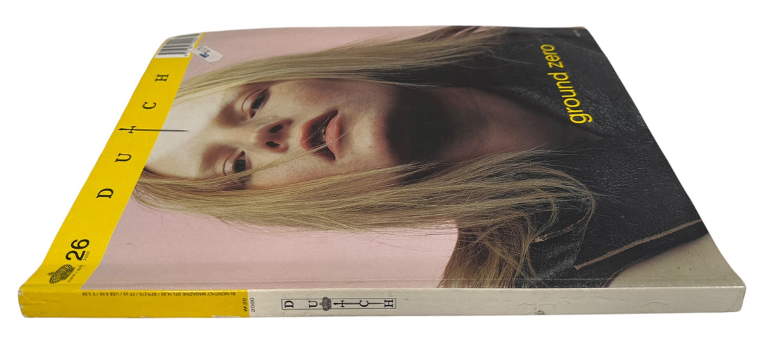 Dutch Magazine 26 Ground Zero Balenciaga issue 2000. Rare early-2000s fashion archive with influential photography. Great reference for designers and collectors.