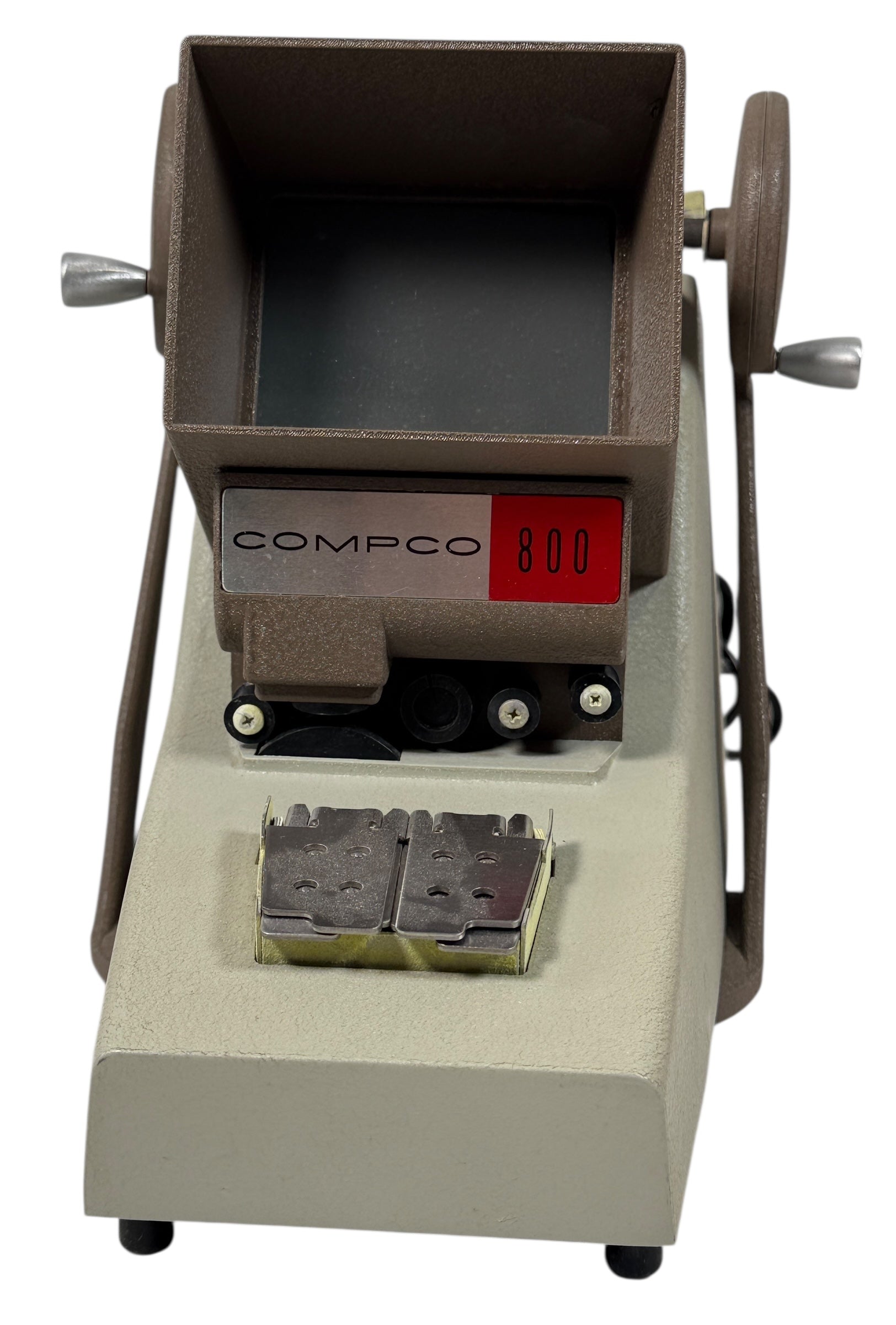 Vintage Compco 800-8M microfilm reader, fully working with lens and carrier. Durable industrial archival viewer. USA-made. Ships safely.