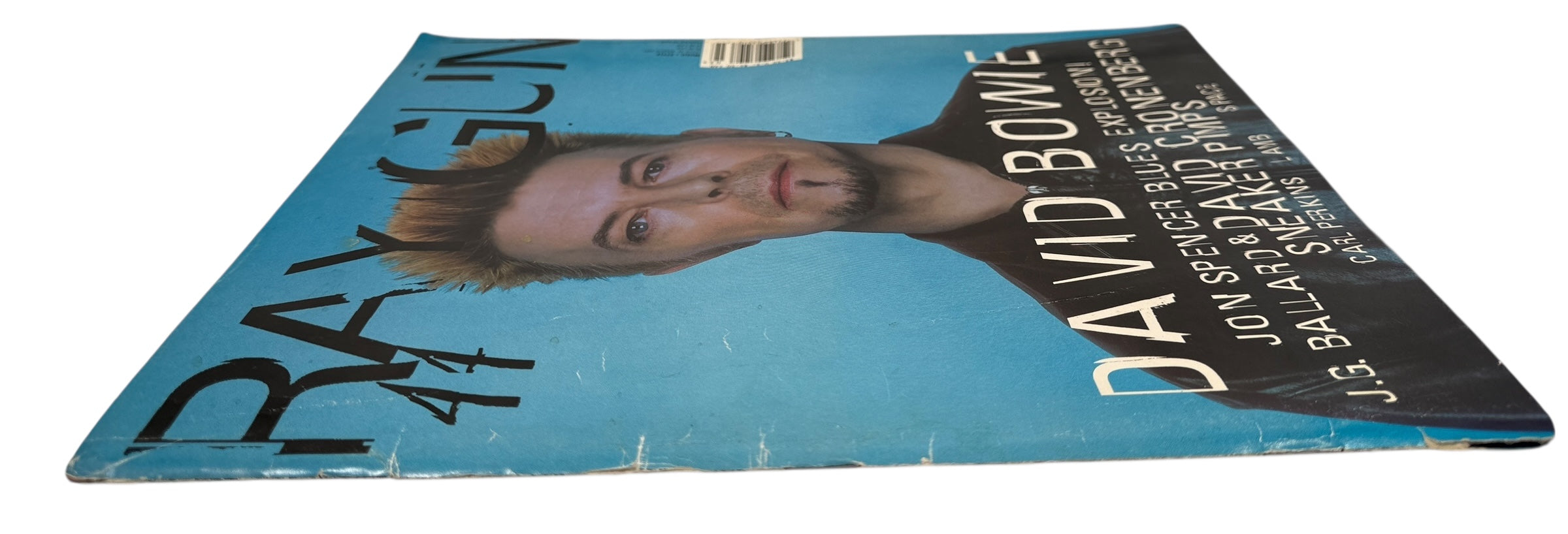 Ray Gun Issue 44 from March 1997 featuring David Bowie. Iconic 1990s music and design magazine with Ballard and Cronenberg. Vintage original.