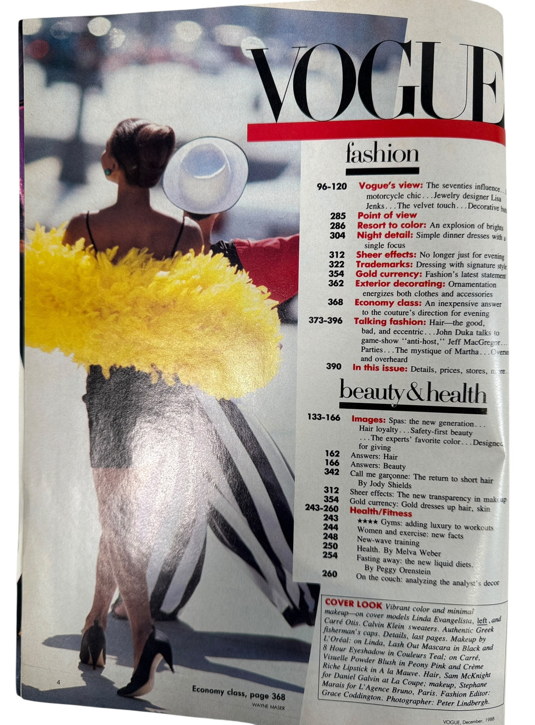 Vogue December 1988, Style on Holiday Issue.