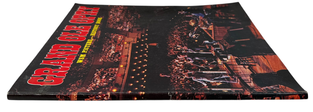 Official 1979 Grand Ole Opry WSM picture history book with archival photos and artist profiles. Vintage country music Americana collectible.