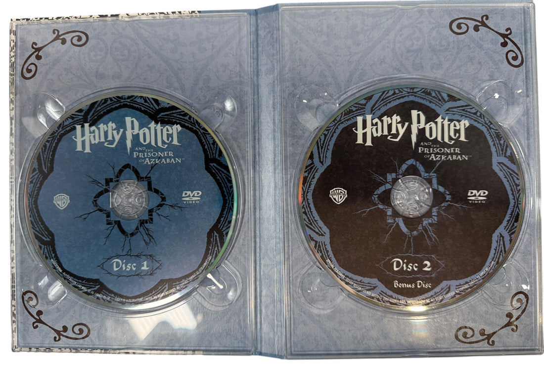 Two DVDs in a 'Harry Potter' case with decorative cover