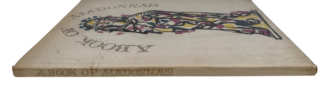 Vintage Artia Prague art book featuring Gothic Madonna sculpture from Bohemia. Oversized hardcover with museum-quality photography. 1960s.