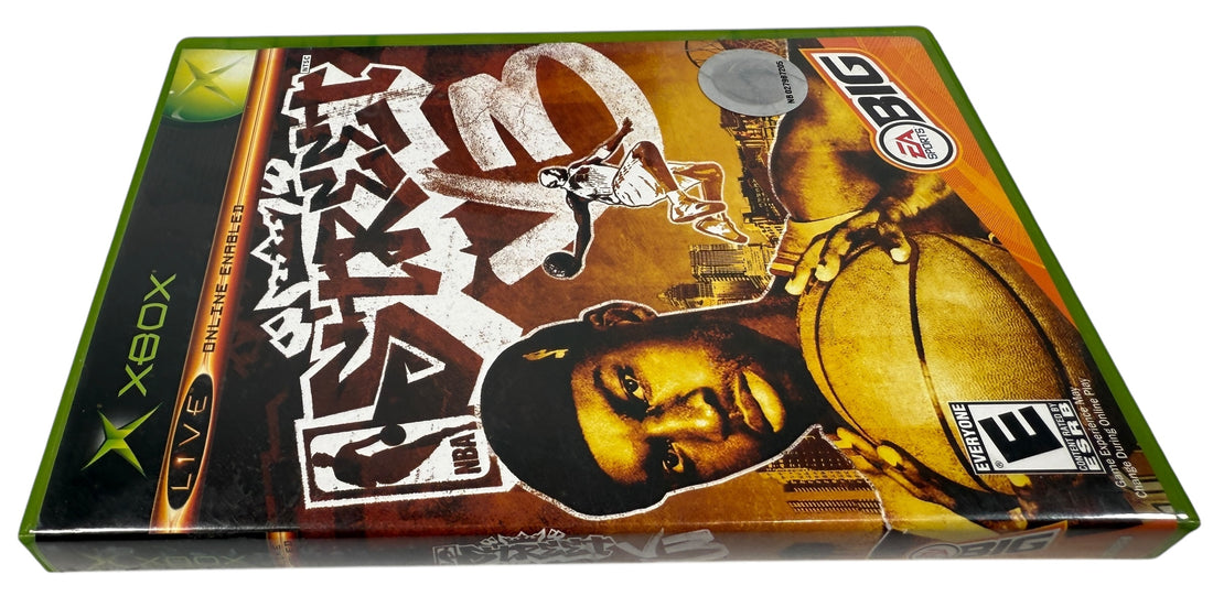 Original Xbox NBA Street V3 arcade basketball game by EA Sports BIG. Complete with case and disc, clean condition, fast shipping from Canada.
