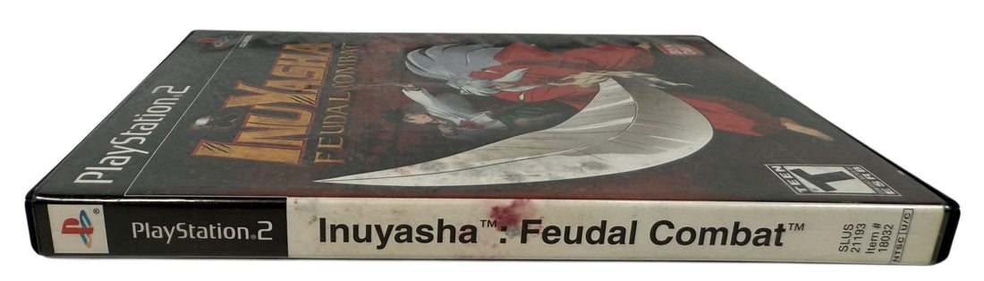 Classic PS2 anime fighter Inuyasha Feudal Combat by Bandai. Original case and disc, tested and authentic. Great value PlayStation 2 title.