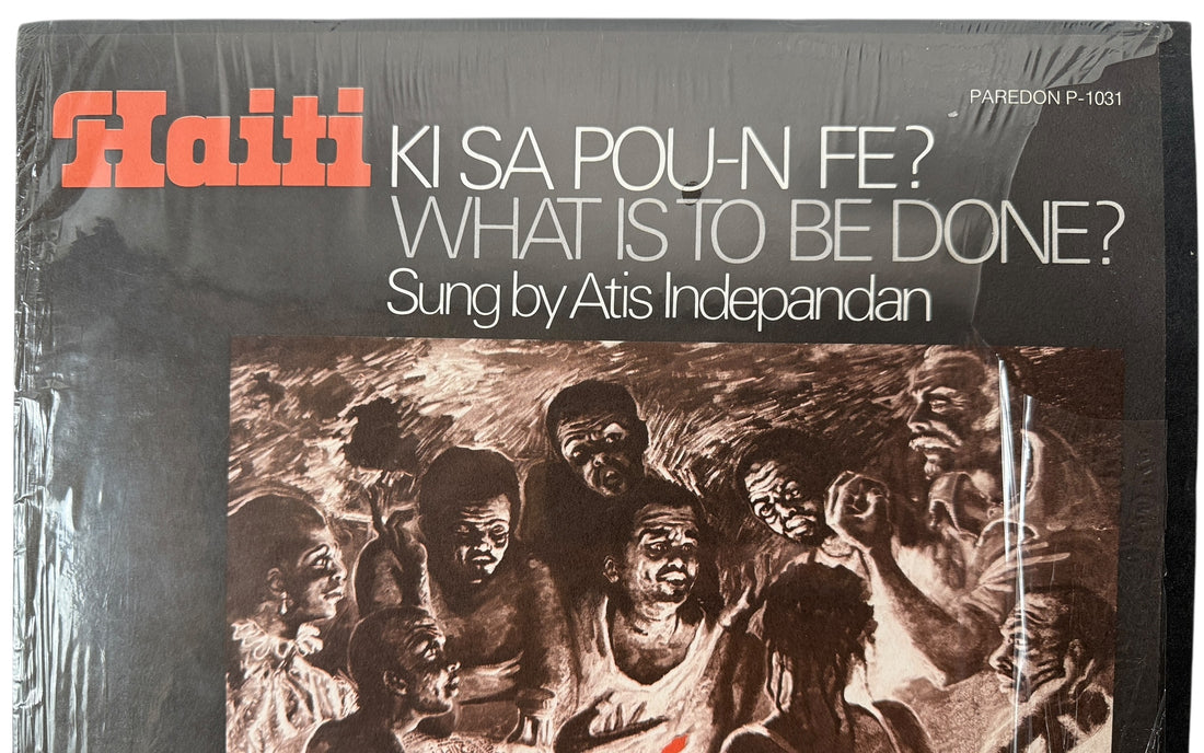 1975 Haitian protest folk LP by Atis Indepandan on Paredon Records with booklet. Creole political songs and translations. Archival NM vinyl in shrink.