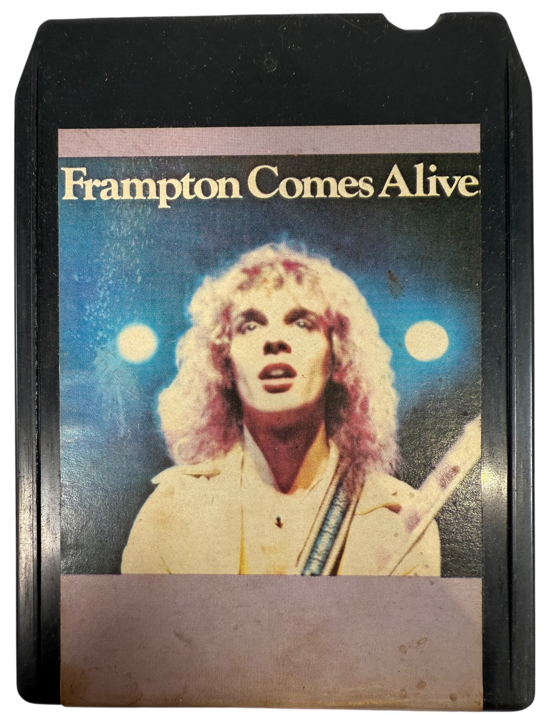 Vintage 1976 Peter Frampton Frampton Comes Alive 8-track tape A&M Records Canadian pressing with sleeve. Collectible classic rock format for enthusiasts.