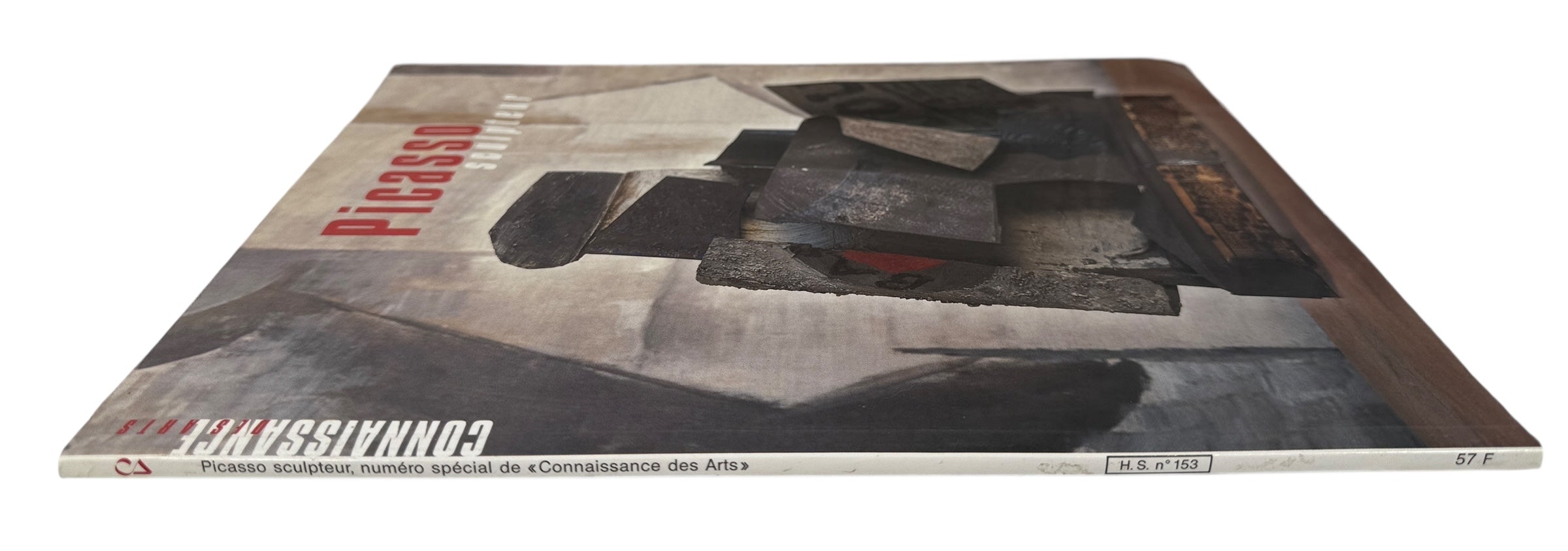 Picasso sculpture retrospective hors série catalog from 2000 Pompidou exhibition with YSL Rive Gauche back cover ad. Collectible for art and fashion archives.