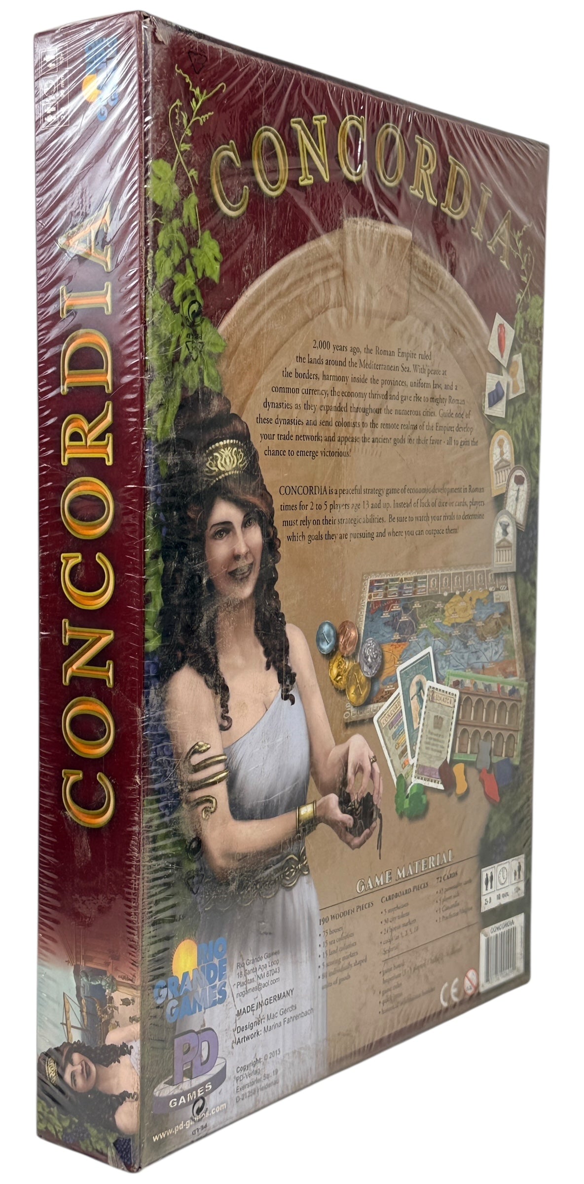Concordia board game sealed Rio Grande Mac Gerdts. Strategy euro classic with high hobby demand. Brand new, sealed, complete. Ships from Montreal, Canada.