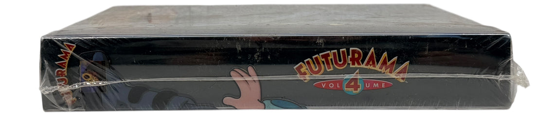Sealed Futurama Volume 4 4-disc DVD with commentary, deleted scenes and extras. Region 1 NTSC 2002-2003 episodes. Collectible animation media sealed.