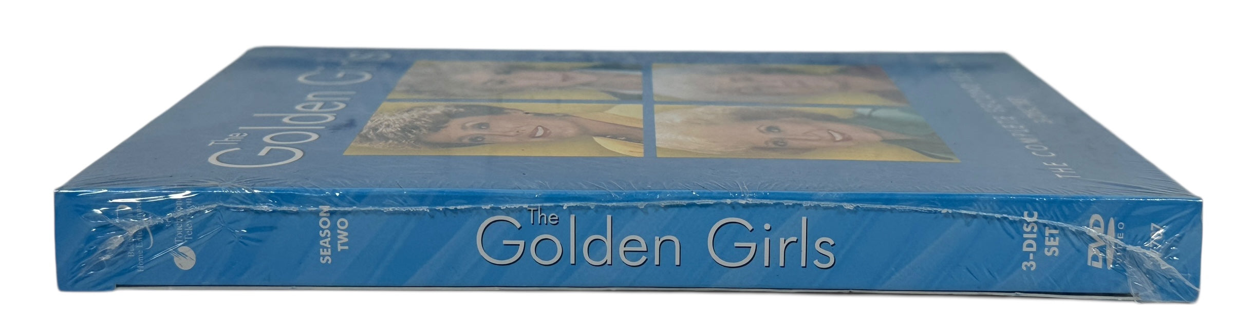 Sealed Golden Girls Season 2 DVD set. 2005 NTSC 3-disc release from Buena Vista/Touchstone. Collectible sealed sitcom media with strong nostalgia demand.