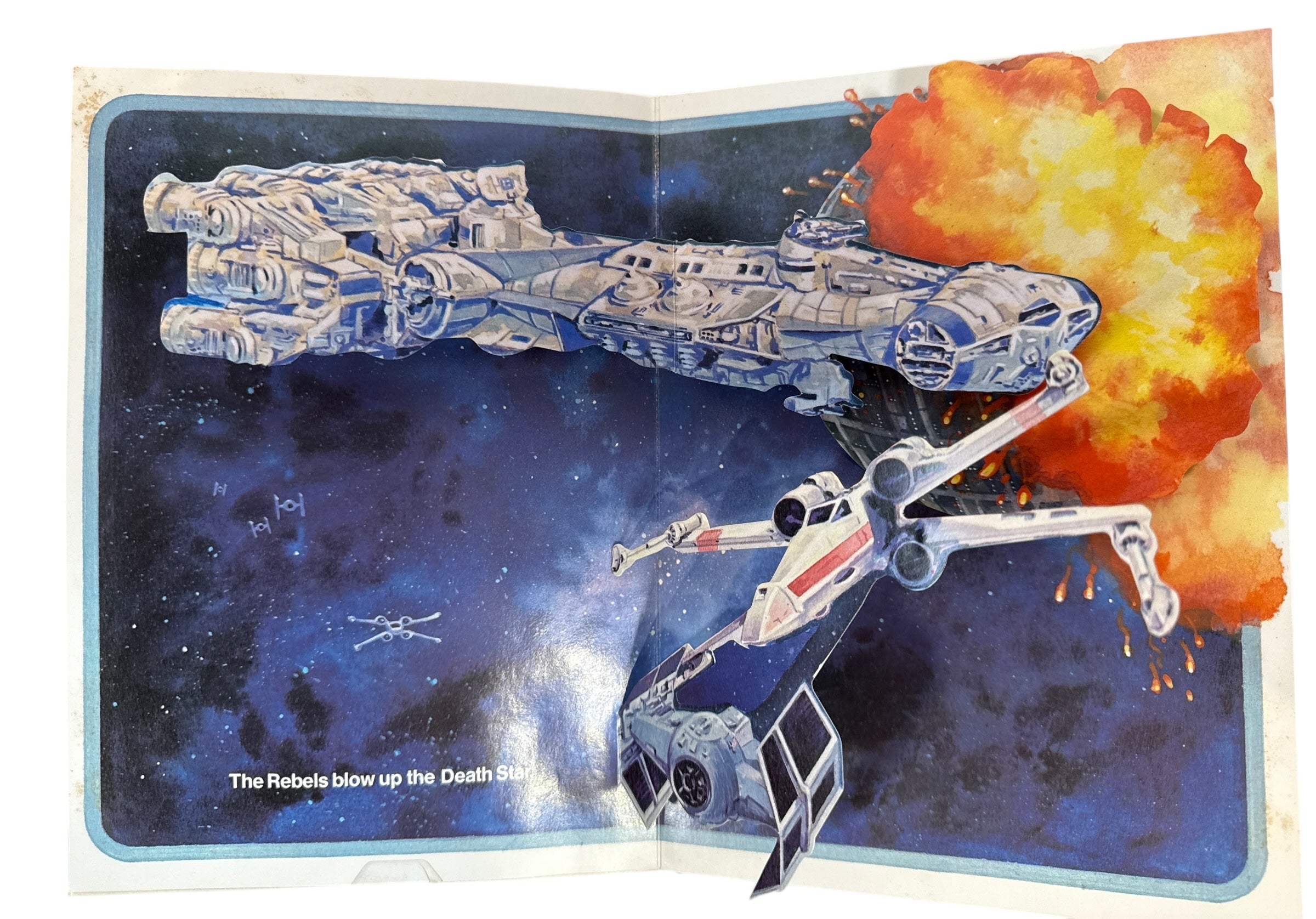 Vintage 1983 Star Wars Return of the Jedi pop-up book by Random House with working pop-ups. Clean, complete Lucasfilm collectible for fans and nostalgia readers