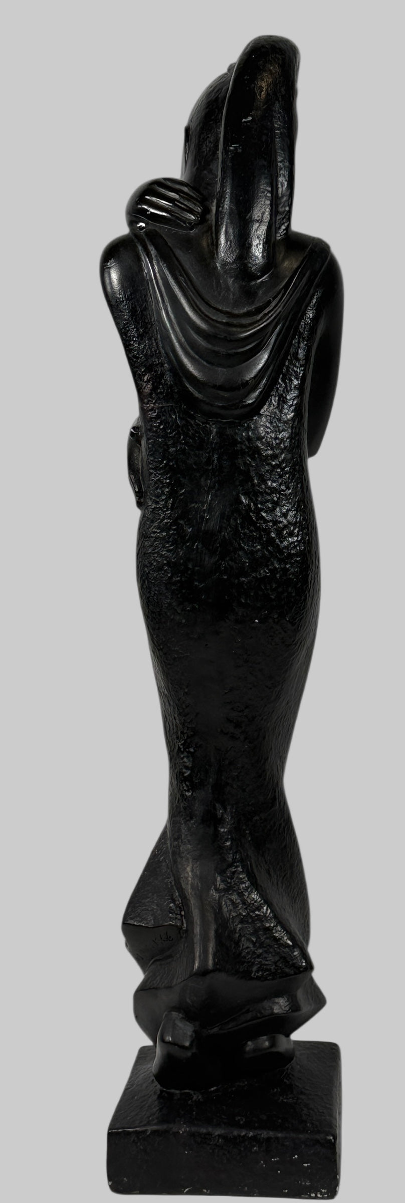 Austin Productions_ 1968  sculpture of a draped figure on a white background