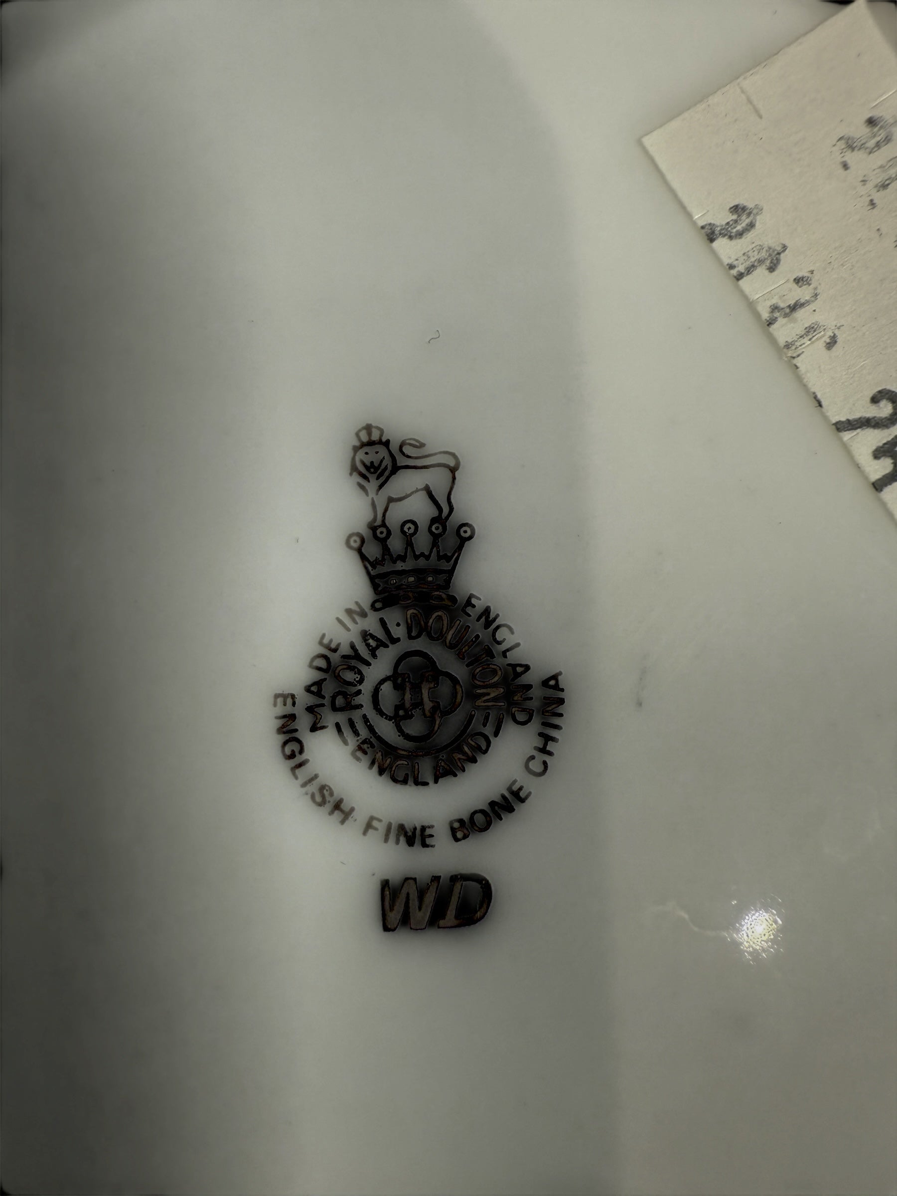 Ensemble de sous-verres en porcelaine anglaise Royal Doulton Repton « Wardair / WD » vintage des années 1950 – 10 pièces