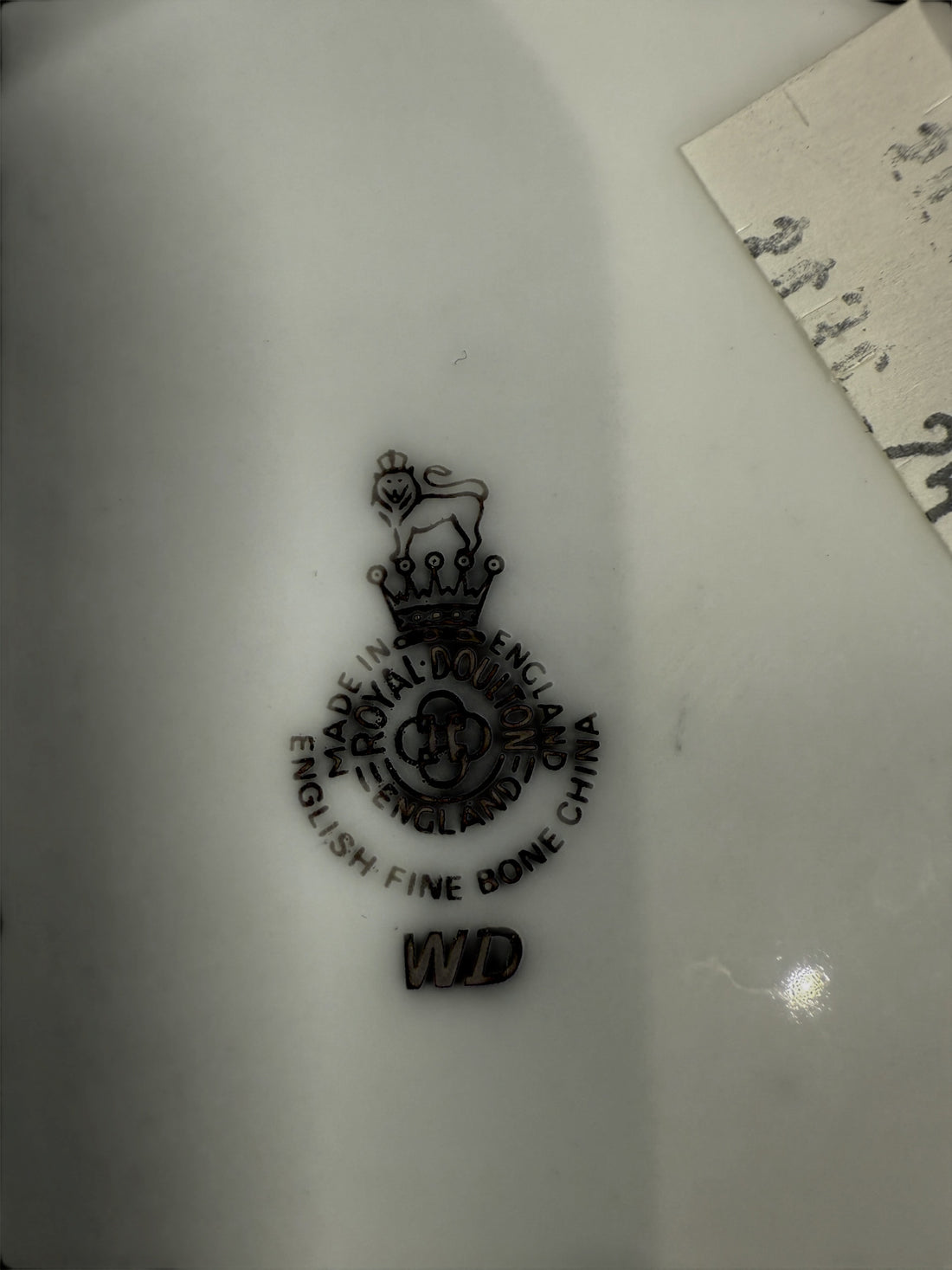 Ensemble de sous-verres en porcelaine anglaise Royal Doulton Repton « Wardair / WD » vintage des années 1950 – 10 pièces