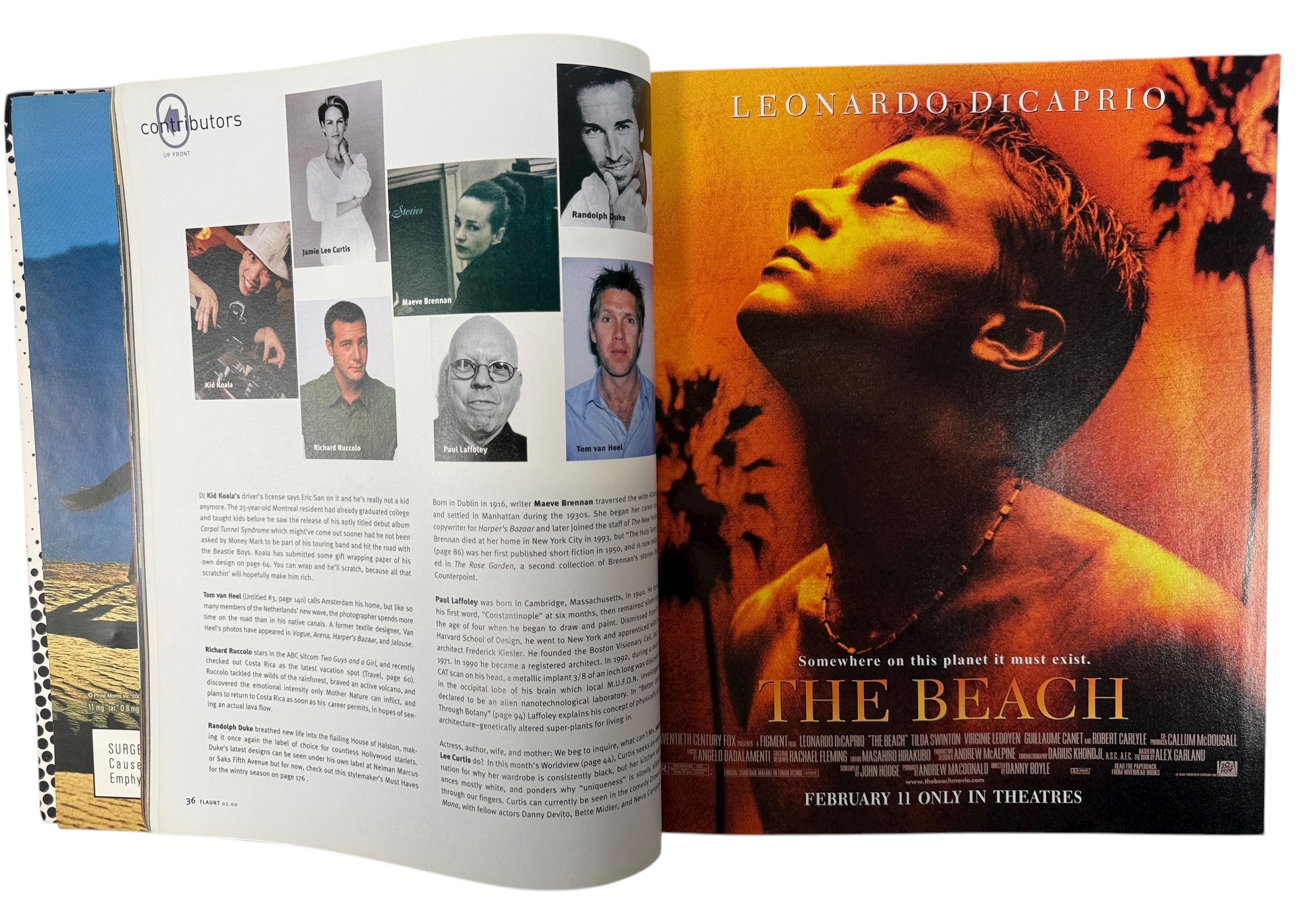 Flaunt Issue 12 featuring Giovanni Ribisi, with Robert Heinecken photo essay and Diesel StyleLab ad. Rare early-2000 art and fashion collectible.