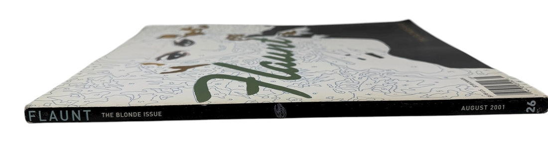 Flaunt Magazine August 2001 “The Blonde Issue” with Thora Birch. Rare early-2000s fashion and culture collectible with iconic paint-by-numbers cover.