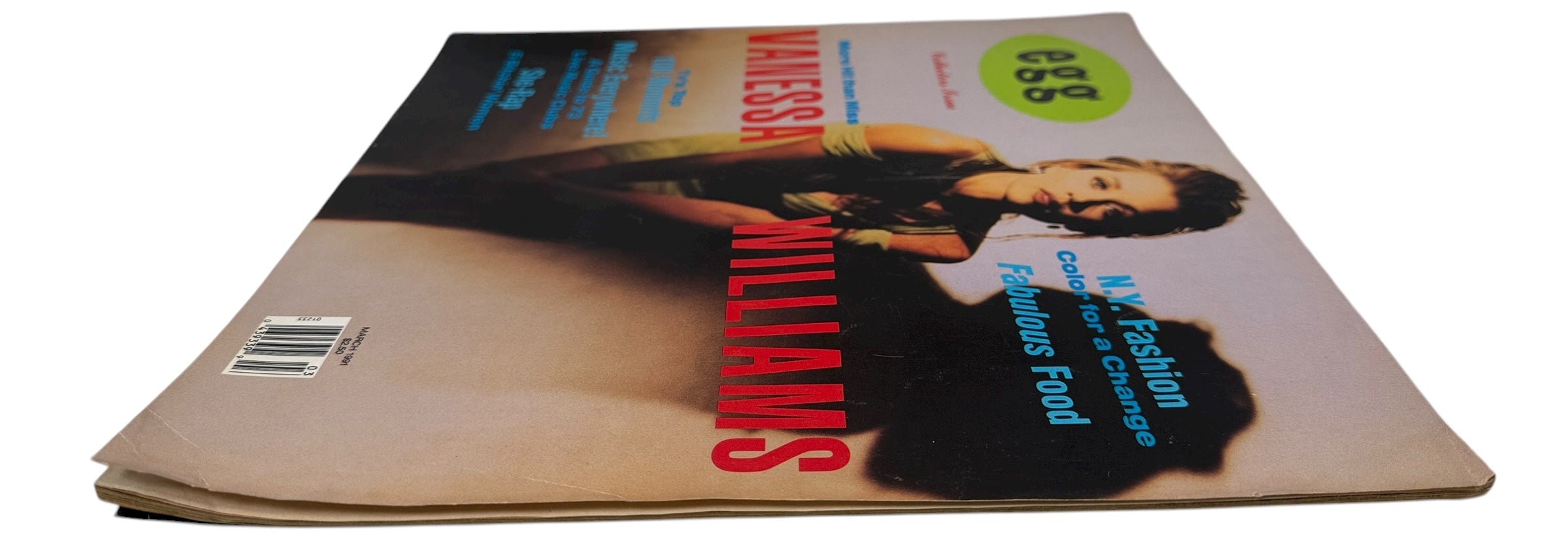 Egg Magazine March 1991 with Vanessa Williams cover. Rare collectors issue featuring ’90s fashion, She-Rap, and pop culture highlights.