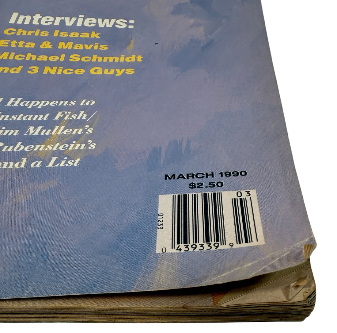 Egg Magazine Premiere Issue (March 1990) featuring “On Golden Calves,” Chris Isaak &amp; Mavis Staples. Rare first issue pop culture collectib