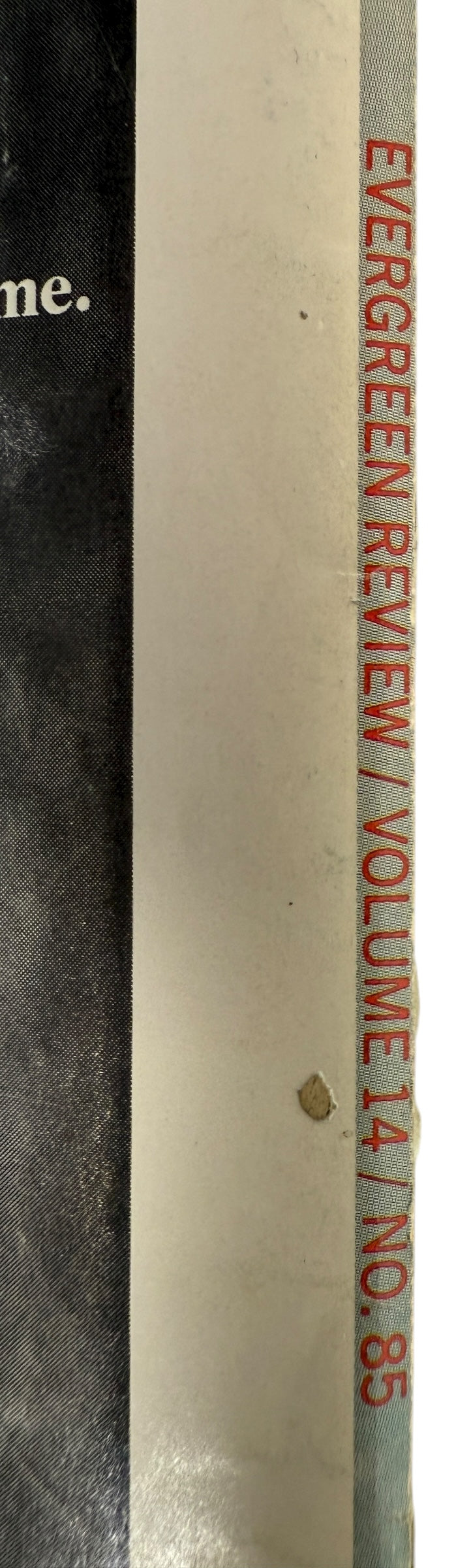 Evergreen Review December 1970 Issue #85 featuring Henry Miller, Eugène Ionesco &amp; Austin C. Clarke with a striking George Adams cover photo