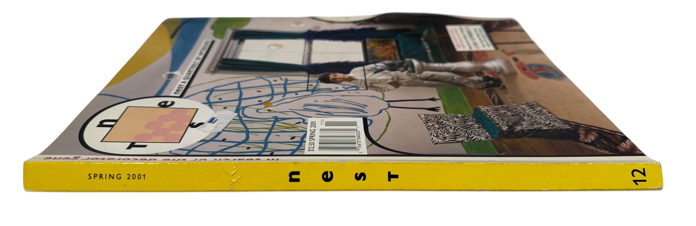 Rare Nest Spring 2001 issue with die-cut cover and “Decorator Gene” theme. Iconic avant-garde interiors magazine in good collectible condition.