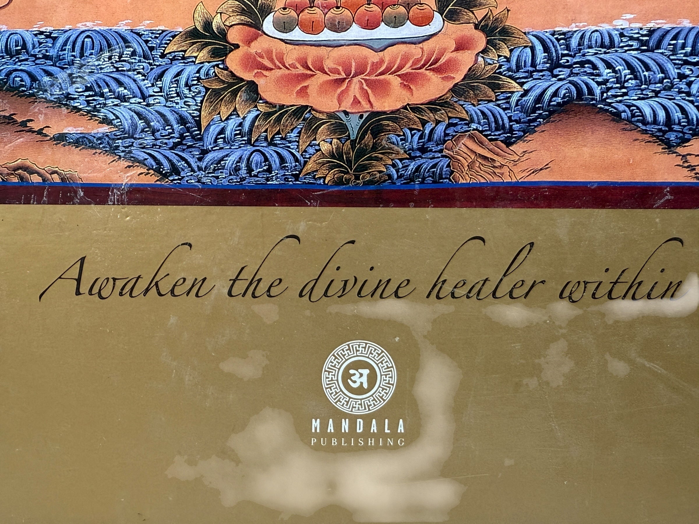 Oversized 2002 art book by Romio Shrestha featuring 42 goddess thangkas with Deepak Chopra foreword. Mandala Publishing. Stunning sacred art folio.