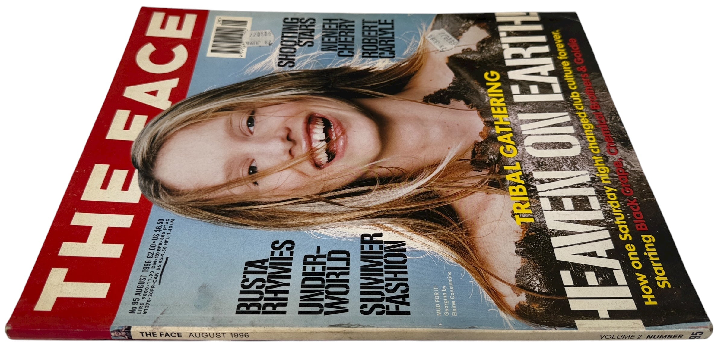 The Face Magazine August 1996 Tribal Gathering, No. 95. Volume 2