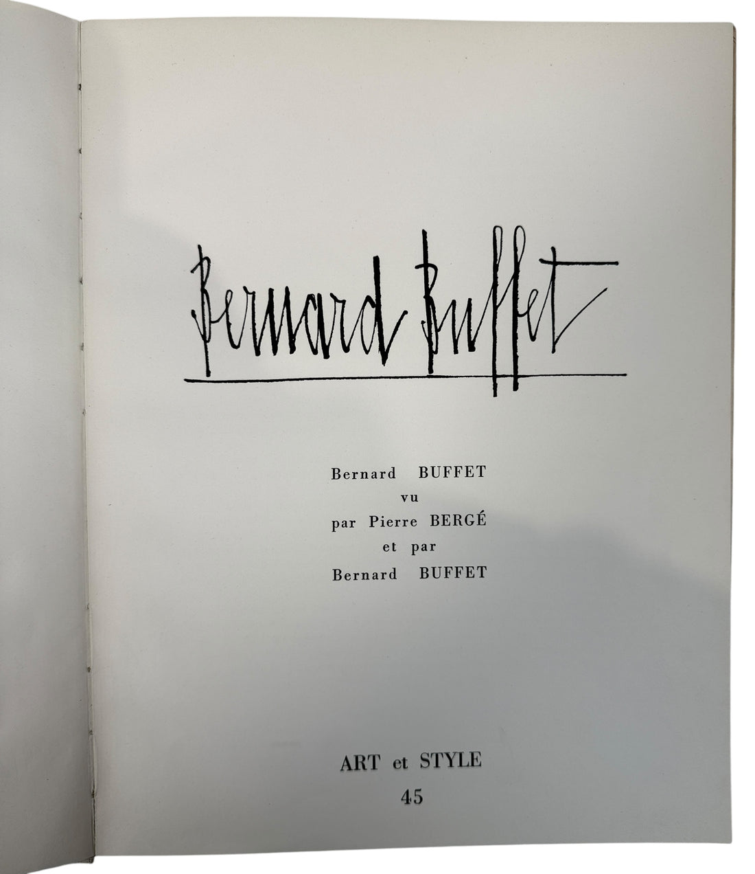 Vintage 1960 Bernard Buffet Art et Style monograph with plates and text by Bergé. Good condition. French art book collectible. Ships from Canada.