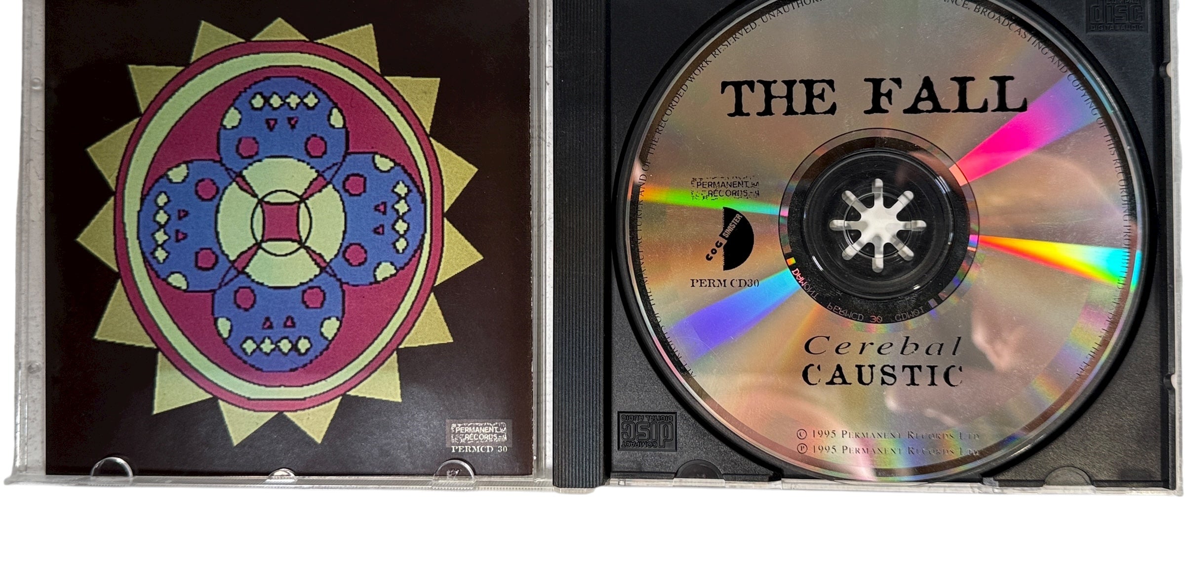 Original 1995 UK CD of The Fall’s Cerebral Caustic, VG+ disc with booklet. Classic post-punk release on Permanent Records. Ships from Canada.