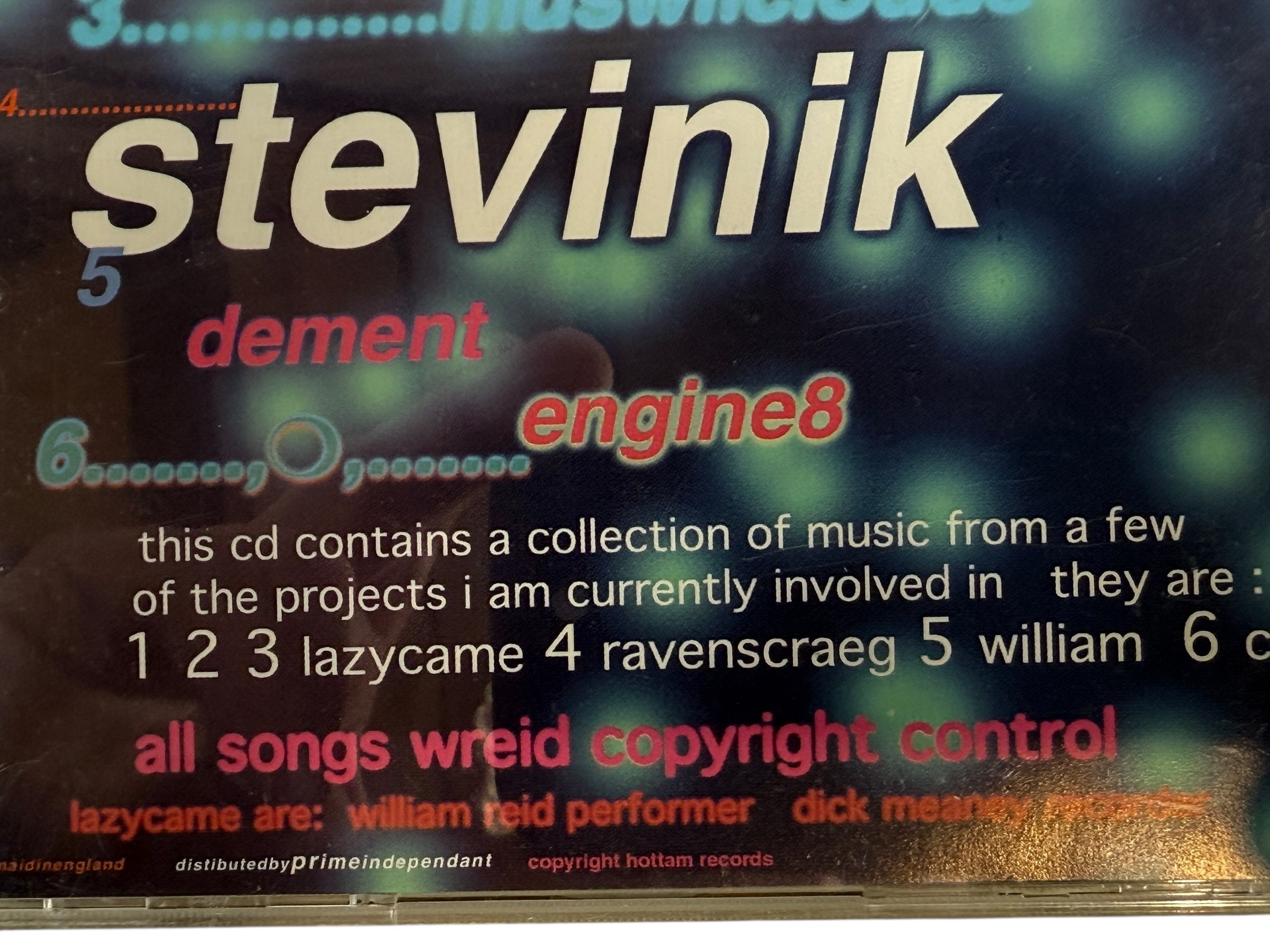 1999 UK experimental electronic CD by Taster on Hottam Records. Obscure indie IDM release with abstract artwork. Original pressing in VG+ condition.