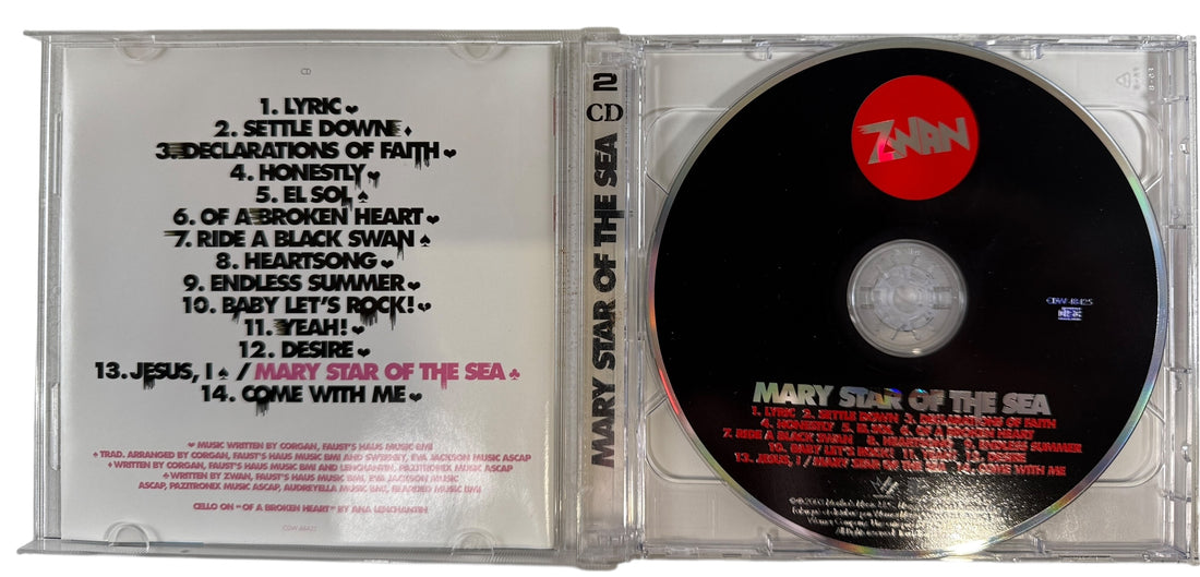 Original 2003 Zwan Mary Star of the Sea 2 CD set on Martha’s Music. Billy Corgan post–Smashing Pumpkins project. Complete and VG+.