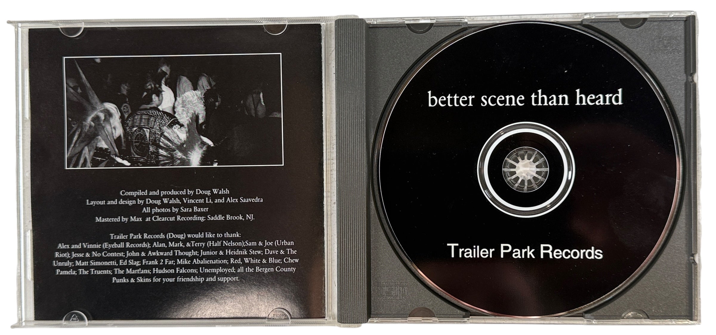 1990s NY/NJ hardcore punk compilation CD on Trailer Park Records featuring Urban Riot, Hudson Falcons and more. Rare regional scene release.