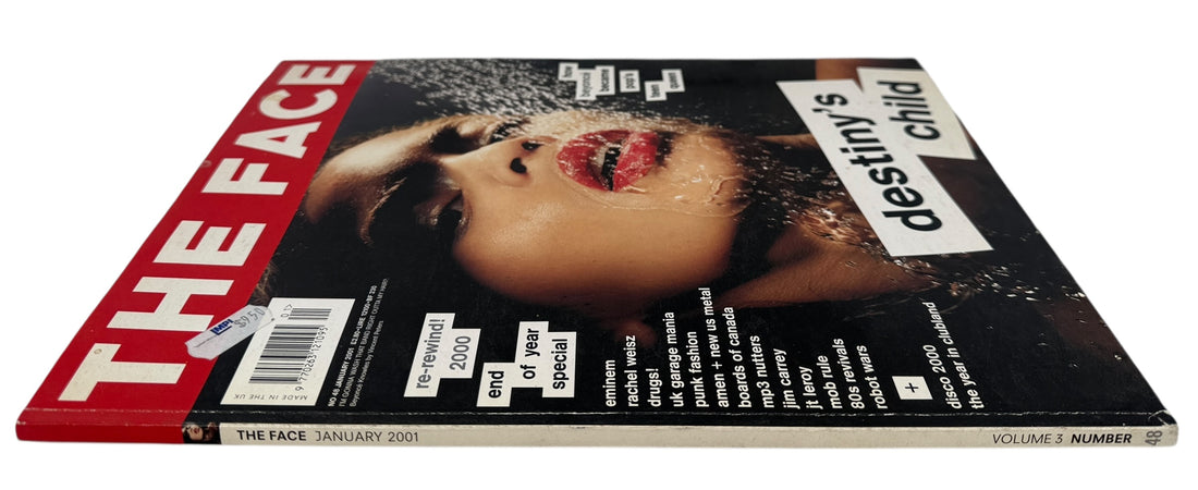 The Face January 2001 featuring Destiny’s Child. Iconic Y2K British style magazine with music, fashion, and pop culture highlights. Complete issue.