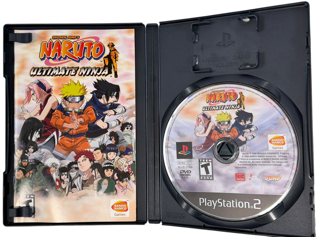 Complete in box Naruto Ultimate Ninja for PlayStation 2. Classic anime fighting game with original case, manual, and disc. Tested and ready to play.