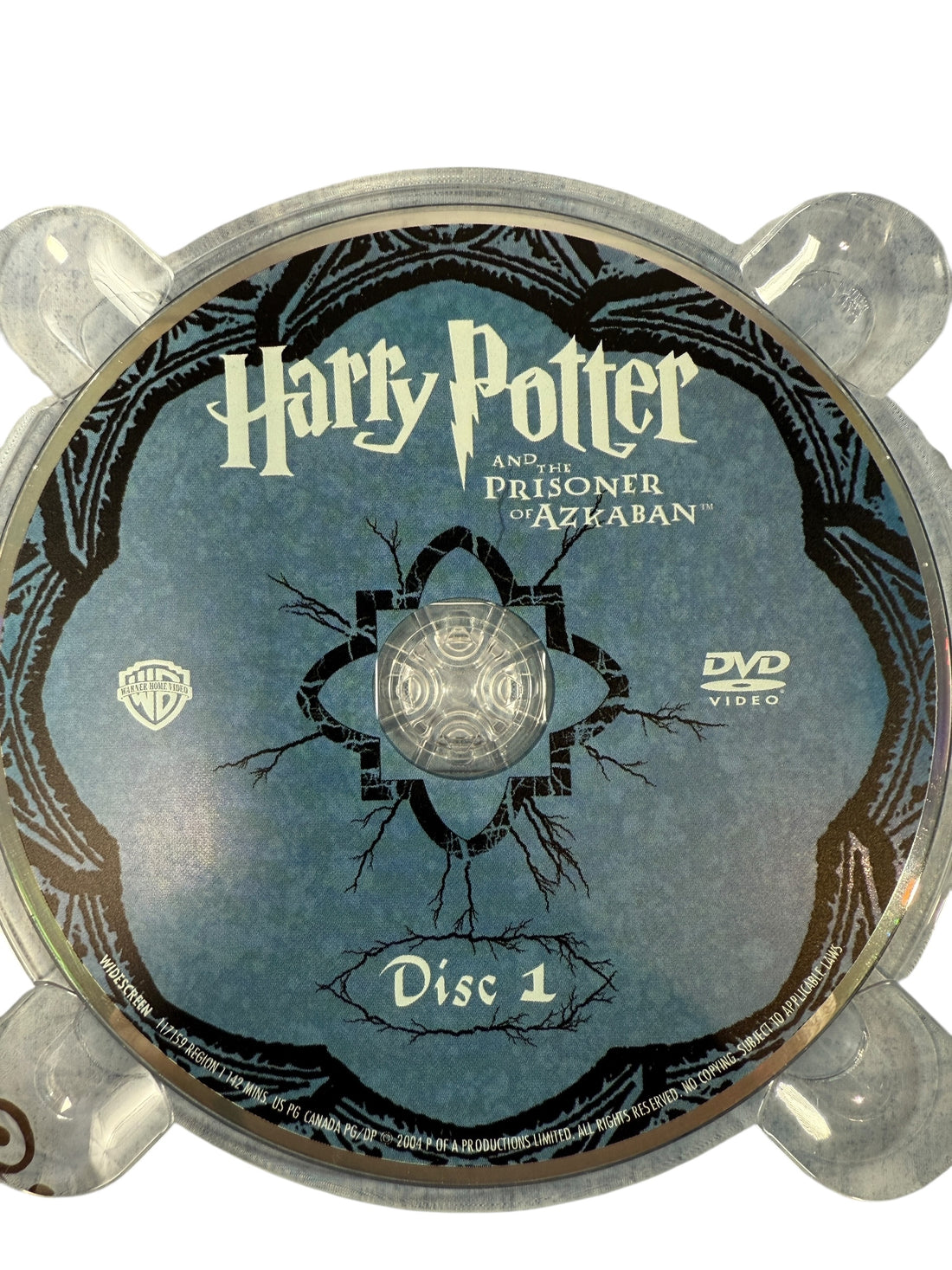 DVD case for 'Harry Potter and the Prisoner of Azkaban' with a blue and black design.