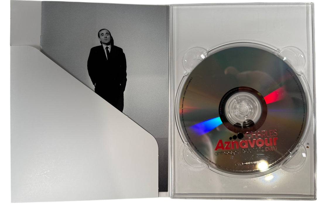 Rare 3-DVD Charles Aznavour anthology featuring 135 classic performances from 1955–1972. EMI France collector edition. Complete set.