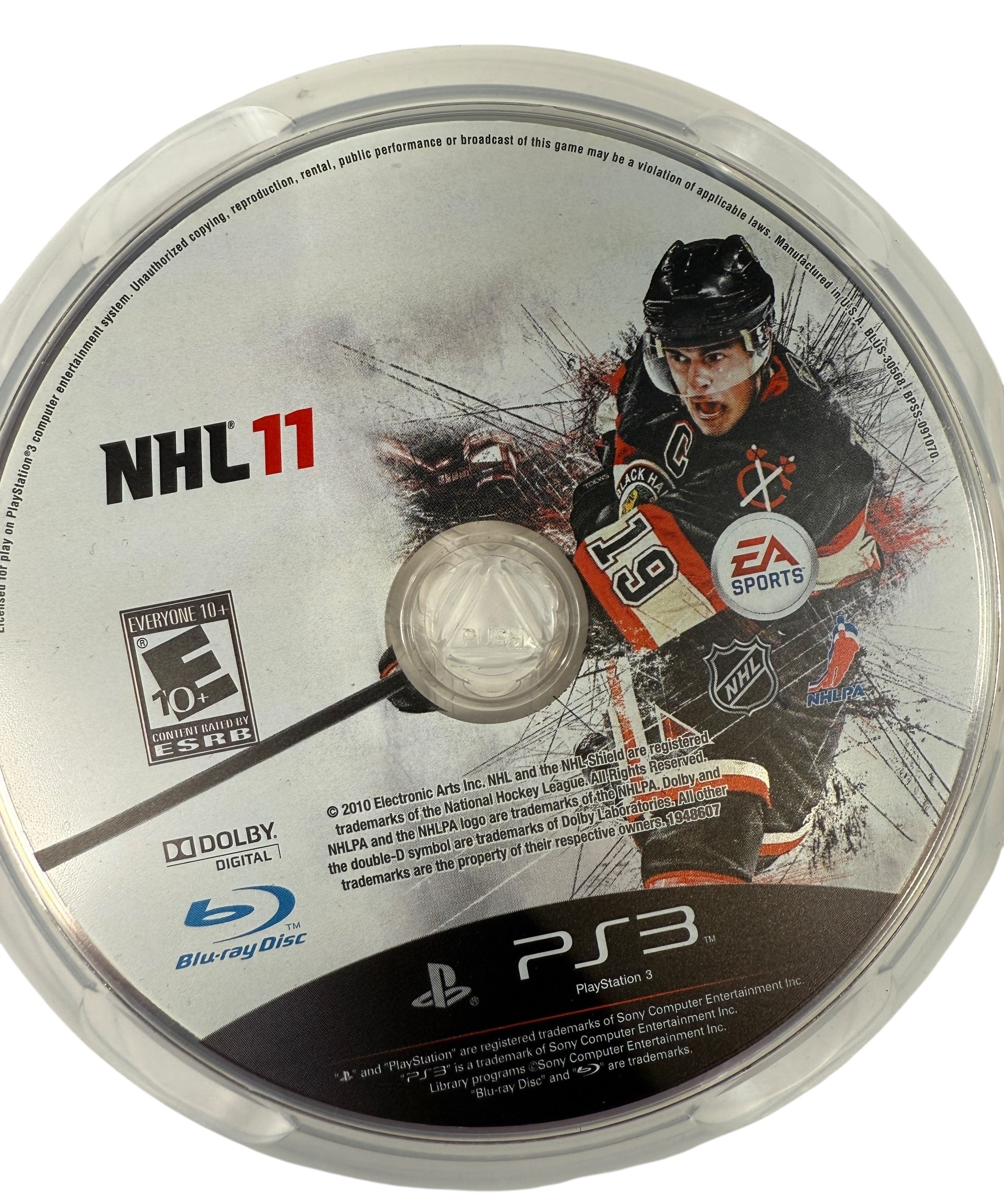 Complete NHL 11 hockey game for PS3 with original case and manual. Clean disc, offline play supported. Classic EA Sports NHL title.