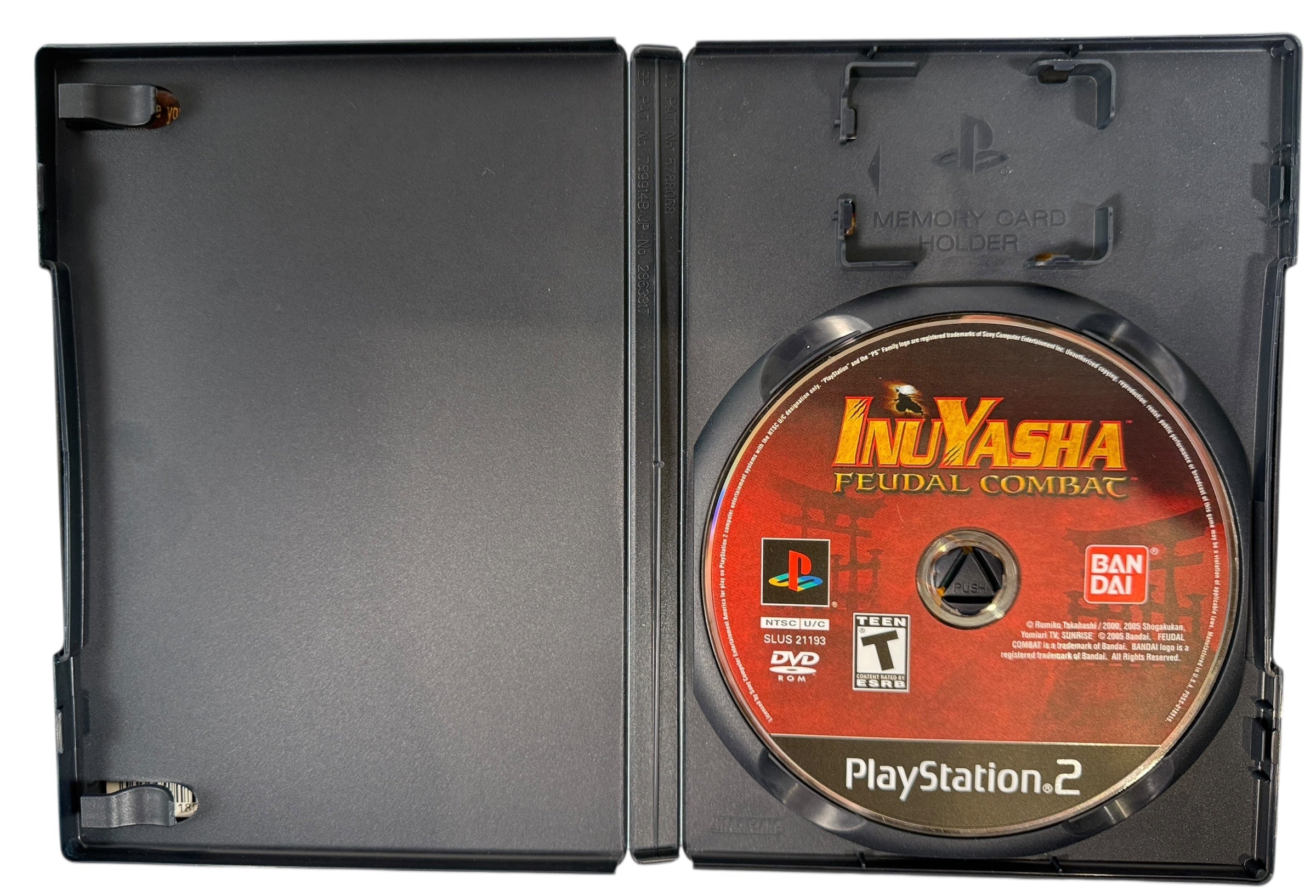 Classic PS2 anime fighter Inuyasha Feudal Combat by Bandai. Original case and disc, tested and authentic. Great value PlayStation 2 title.