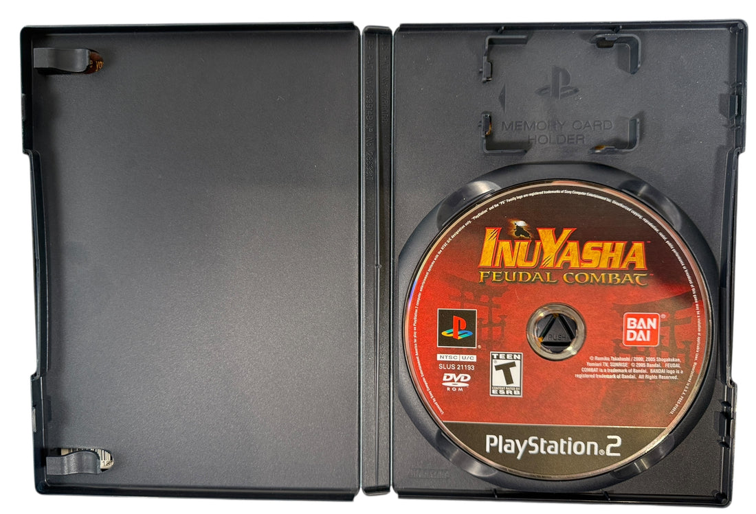 Classic PS2 anime fighter Inuyasha Feudal Combat by Bandai. Original case and disc, tested and authentic. Great value PlayStation 2 title.