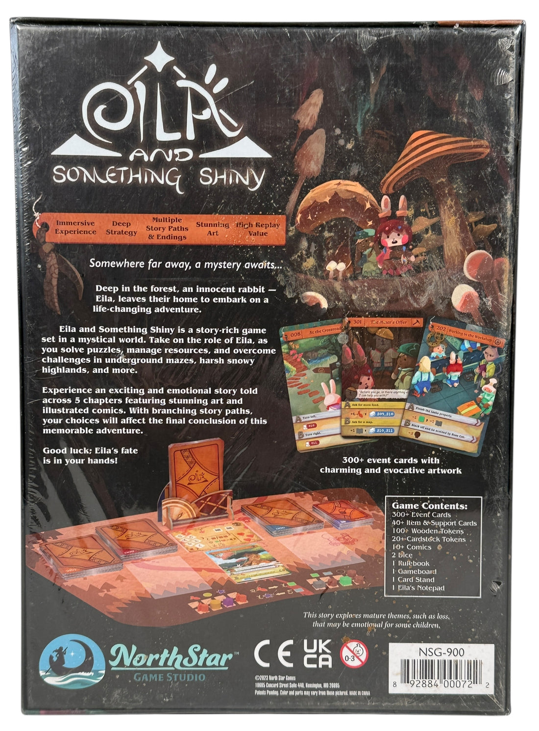 Sealed 2023 narrative solo adventure board game with comics and branching story paths. Includes all components. Ideal for collectors and solo players.
